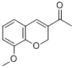 结构式 CAS# 57543-54-1, 1-(8-甲氧基-2H-苯并吡喃-3-基)-1-乙酮