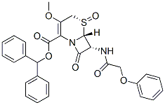 CAS#: 57562-02-4， Diphenylmethyl [5S-(5alpha,6beta,7alpha)]-3-Methoxy-8-Oxo-7-(Phenoxyacetamido)-5-Thia-1-Azabicyclo[4.2.0]Oct-2-Ene-2-Carboxylate 5-Oxide
