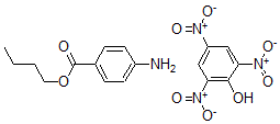 CAS 登录号：577-48-0， 氨苯丁酯苦味酸盐