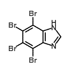 structure of CAS# 577779-57-8, 4,5,6,7-Tetrabromo-1H-Benzimidazole;TBBZ