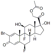 CAS#: 57781-23-4， 2-Bromo-6beta,9-Difluoro-11beta,17,21-Trihydroxypregna-1,4-Diene-3,20-Dione 21-Acetate