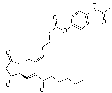 structure of CAS# 57790-52-0, 4-Acetamidophenyl (5Z,11alpha,13E,15S)-11,15-Dihydroxy-9-Oxoprosta-5,13-Dien-1-Oate;"9-o<wbr>xo-11α,15<wbr>S-dihydro<wbr>xy-prosta<wbr>-5Z,13E-d<wbr>ien-1-oic<wbr> acid, (4<wbr>-acetylam<wbr>ino)pheny<wbr>l ester&q<wbr>uot;9-oxo-11α<wbr>,15S-dihy<wbr>droxy-pro<wbr>sta-5Z,13<wbr>E-dien-1-<wbr>oic acid,<wbr> (4-acety<wbr>lamino)ph<wbr>enyl ester;Prostaglandin E2 p-acetamidophenyl ester