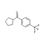 结构式 CAS# 578027-07-3, 环戊基[4-(三氟甲基)苯基]甲酮