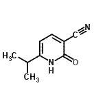 结构式 CAS# 5782-69-4, 6-异丙基-2-氧代-1,2-二氢-3-吡啶甲腈