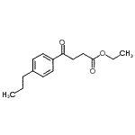 structure of CAS# 57821-80-4, Ethyl 4-Oxo-4-(4-Propylphenyl)Butanoate;Ethyl 4-(4-n-Propylphenyl)-4-oxobutanoate