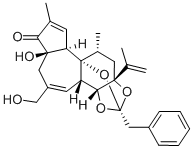 CAS#: 57852-42-3， 6,7-Deepoxy-6,7-didehydro-5-deoxy-21-dephenyl-21-(phenylmethyl)daphnetoxin