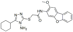 CAS#: 578758-47-1， 2-[(4-Amino-5-Cyclohexyl-4H-1,2,4-Triazol-3-Yl)Thio]-N-(2-Methoxy-3-Dibenzofuranyl)-Acetamide