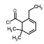 CAS#: 57935-25-8， 2-Ethyl-6,6-Dimethyl-2,4-Cyclohexadiene-1-Carbonyl Chloride
