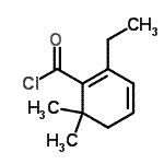 CAS#: 57935-26-9， 2-Ethyl-6,6-Dimethyl-1,3-Cyclohexadiene-1-Carbonyl Chloride
