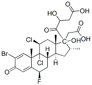 CAS#: 58014-01-0， 2-Bromo-9,11beta-Dichloro-6beta-Fluoro-17,21-Dihydroxy-16alpha-Methylpregna-1,4-Diene-3,20-Dione 17,21-Di(Acetate)