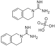 structure of CAS# 581-88-4, Debrisoquin Sulfate;3,4-Dihydro-1H-Isoquinoline-2-Carboxamidine;Sulfuric Acid;Prestwick_690;1,2,3,4-Tetrahydro-Isoquinoline-2-Carboxamidine Sulfate
