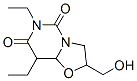 CAS#: 58137-53-4， 6,8-Diethyl-2-Hydroxymethyltetrahydrooxazolo(3,2-c)Pyrimidine-5,7-(4H,6H)-Dione