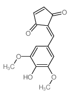 CAS#: 58161-67-4， 2-[(4-Hydroxy-3,5-dimethoxyphenyl)methylene]-4-Cyclopentene-1,3-dione
