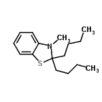 CAS#: 58177-03-0， 2,2-Dibutyl-3-Methyl-2,3-Dihydro-1,3-Benzothiazole