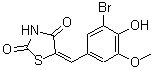 CAS#: 58215-62-6， (5E)-5-(3-Bromo-4-Hydroxy-5-Methoxybenzylidene)-1,3-Thiazolidine-2,4-Dione