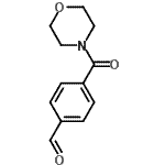 structure of CAS# 58287-80-2, 4-(4-Morpholinylcarbonyl)Benzaldehyde;4-(Morpholine-4-carbonyl)benzaldehyde;4-(Morpholine-4-carbonyl)-benzaldehyde;MFCD09758996