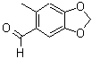 structure of CAS# 58343-54-7, 6-Methyl-1,3-Benzodioxole-5-Carbaldehyde;6-methyl-1,3-benzodioxole-5-carbaldehyde;6-Methyl-benzo[1,3]dioxole-5-carbaldehyde;BAS 03275382