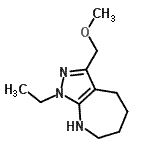 CAS#: 583811-73-8， 1-Ethyl-3-(Methoxymethyl)-1,4,5,6,7,8-Hexahydropyrazolo[3,4-b]Azepine
