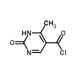 CAS 登录号：583883-61-8， 6-甲基-2-氧代-1,2-二氢-5-嘧啶羰基氯化物