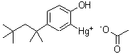 CAS#: 584-18-9， 2-Hydroxy-5-(1,1,3,3-Tetramethylbutyl)Phenylmercury Acetate