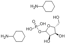 structure of CAS# 58459-37-3, D-Ribose 1-Phosphate Biscyclohexylammonium Salt;Cyclohexanamine;[(3R,4S,5R)-3,4-Dihydroxy-5-(Hydroxymethyl)Tetrahydrofuran-2-Yl] Dihydrogen Phosphate;Cyclohexanamine;[(3R,4S,5R)-3,4-Dihydroxy-5-(Hydroxymethyl)-2-Tetrahydrofuranyl] Dihydrogen Phosphate;Cyclohexylamine;[(3R,4S,5R)-3,4-Dihydroxy-5-Methylol-Tetrahydrofuran-2-Yl] Dihydrogen Phosphate