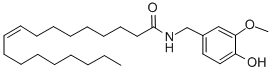 structure of CAS# 58493-49-5, Olvanil;N-[(4-Hydroxy-3-Methoxyphenyl)Methyl]Octadec-9-Enamide;(E)-N-[(4-Hydroxy-3-Methoxy-Phenyl)Methyl]Octadec-9-Enamide;N-[(4-Hydroxy-3-Methoxy-Phenyl)Methyl]Octadec-9-Enamide