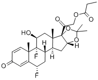 CAS#: 58497-00-0， 6alpha,9-Difluoro-11beta-Hydroxy-16alpha,17-[Isopropylidenebis(Oxy)]Pregna-1,4-Diene-3,20-Dione 21-Propionate