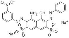 structure of CAS# 5850-35-1, Acid Blue 29;Disodium (6E)-4-Amino-3-(3-Nitrophenyl)Azo-5-Oxo-6-(Phenylhydrazono)Naphthalene-2,7-Disulfonate;Disodium (6E)-4-Amino-5-Keto-3-(3-Nitrophenyl)Azo-6-(Phenylhydrazono)Naphthalene-2,7-Disulfonate