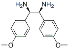 structure of CAS# 58520-45-9, 1,2-Bis(4-Methoxyphenyl)-(1R,2S)-rel-1,2-Ethanediamine;[(1R,2S)-2-Azaniumyl-1,2-Bis(4-Methoxyphenyl)Ethyl]Ammonium;[(1R,2S)-2-Ammonio-1,2-Bis(4-Methoxyphenyl)Ethyl]Ammonium;Zinc00056993