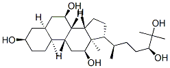 CAS#: 58580-61-3， (3R,5S,7R,8S,9S,10S,12S,13R,14S,17R)-17-[(2R,5S)-5,6-Dihydroxy-6-Methyl-Heptan-2-Yl]-10,13-Dimethyl-2,3,4,5,6,7,8,9,11,12,14,15,16,17-Tetradecahydro-1H-Cyclopenta[a]Phenanthrene-3,7,12-Triol