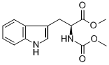 结构式 CAS# 58635-46-4, N-(甲氧羰基)-L-色氨酸甲酯
