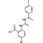 CAS#: 586391-99-3， 5-Bromo-2-{[(4-Fluorobenzoyl)Carbamothioyl]Amino}Benzoic Acid