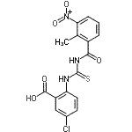 CAS#: 586392-50-9， 5-Chloro-2-{[(2-Methyl-3-Nitrobenzoyl)Carbamothioyl]Amino}Benzoic Acid