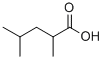 structure of CAS# 5868-33-7, 2,4-Dimethylpentanoic Acid;2,4-DIMETHYLPENTANOIC ACID;A,G-Dimethylvalericacid