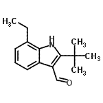 CAS#: 586949-23-7， 7-Ethyl-2-(2-Methyl-2-Propanyl)-1H-Indole-3-Carbaldehyde