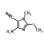 CAS#: 586965-24-4， 4-Amino-1-Methyl-2-(Methylsulfanyl)-1H-Imidazole-5-Carbonitrile