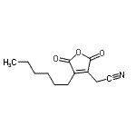 CAS#: 586978-92-9， (4-Hexyl-2,5-Dioxo-2,5-Dihydro-3-Furanyl)Acetonitrile