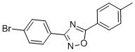 structure of CAS# 587006-12-0, 3-(4-Bromophenyl)-5-p-Tolyl-1,2,4-Oxadiazole;3-(4-BROMOPHENYL)-5-P-TOLYL-1,2,4-OXADIAZOLE