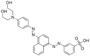 CAS#: 58764-34-4， 3-[[4-[[4-[Bis(2-Hydroxyethyl)Amino]Phenyl]Azo]-1-Naphthyl]Azo]Benzenesulphonic Acid
