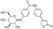 CAS#: 58789-94-9， N-[4-(2,5-Dihydro-5-oxo-3-furanyl)phenyl]-4-(beta-D-glucopyranosyloxy)-Benzamide