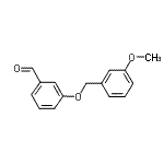 结构式 CAS# 588685-98-7, 3-[(3-甲氧基苄基)氧基]苯甲醛