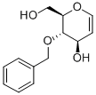 structure of CAS# 58871-11-7, 4-O-Benzyl-D-Glucal;(2R,3S,4R)-3-(Benzyloxy)-2-Methylol-3,4-Dihydro-2H-Pyran-4-Ol;St5405660;Zinc04979126