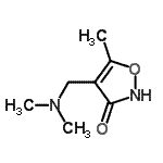 CAS 登录号：58893-35-9， 4-[(二甲基氨基)甲基]-5-甲基-1,2-恶唑-3(2H)-酮