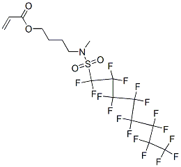 CAS#: 58920-31-3， 4-[[(Heptadecafluorooctyl)Sulphonyl]Methylamino]Butyl Acrylate