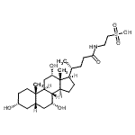 CAS#: 59005-70-8， 2-{[(3alpha,5beta,7alpha,8xi,12alpha)-3,7,12-Trihydroxy-24-Oxocholan-24-Yl]Amino}Ethanesulfonic Acid