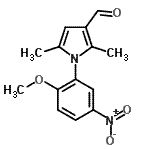 CAS#: 590395-50-9， 1-(2-Methoxy-5-Nitrophenyl)-2,5-Dimethyl-1H-Pyrrole-3-Carbaldehyde