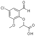 CAS#: 590395-59-8， 2-(4-Chloro-2-Formyl-6-Methoxyphenoxy)Propanoic Acid