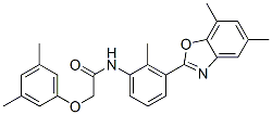 CAS#: 590395-77-0， N-[3-(5,7-Dimethyl-2-Benzoxazolyl)-2-Methylphenyl]-2-(3,5-Dimethylphenoxy)-Acetamide