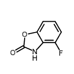 结构式 CAS# 590422-12-1, 4-氟-1,3-苯并恶唑-2(3H)-酮
