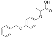 结构式 CAS# 59058-37-6, 2-[4-(苄氧基)苯氧基]-丙酸